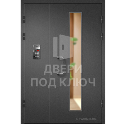 Подъездная входная дверь с окном ДПК-13766